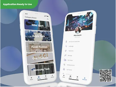 Treva Shop React Native ecommerce template in react native 3d graphic design template ui ui kit