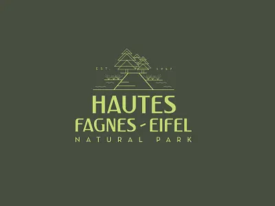 Logo for a national park in Belgium. branding design graphic design illustration logo nature park typography vector