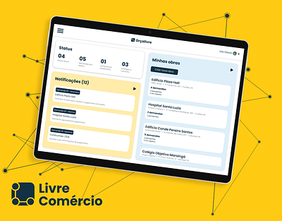 Livre Comércio - UI/UX for a Construction Budgeting Startup budgting building civil engeneering construction graphic design plataform ui uiux ux