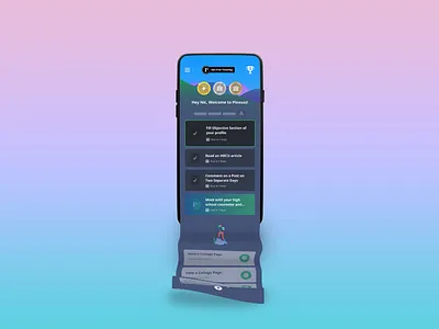 Mobile dashboard for students design educational graphic design mobile mobile app plexuss ui