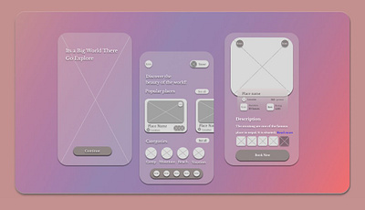 Travel App Design Frame app branding design graphic design illustration logo typography ui ux vector