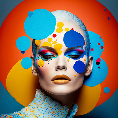 Pop-art Fashion art avant garde avant garde colourful design digital art fashion fashion portrait graphic design illustration illustration design midjourney pop art pop art portrait portrait design psychedelic