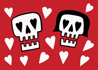 Till death cartoon illustration