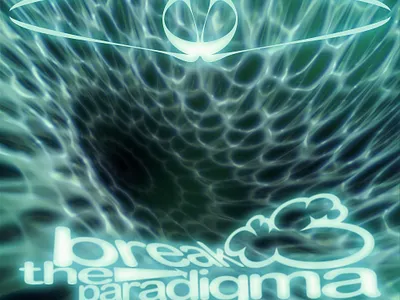 Y2K LOGOTYPE - BREAK THE PARADIGMA acid customtype design graphic design lettering logo modern retro ryve type vintage y2k