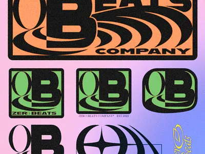 ZERO BEATS LOGO / IDENTITY brand branding customtype design graphic design identity lettering logo logotype symbol type