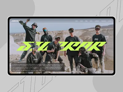STORROR PARKOUR WEBSITE banner branding brutalism creative fresh futuristic header hero hero section product design style template ui ui ux ux ux ui web web design web ui website