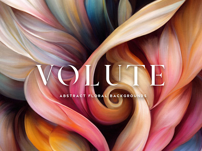Volute Abstract Floral Backgrounds