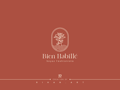 Bien Habillé | Fashion | Boutique | Clothing Brand Boho Logo 99 design bohemian boho boho logo boho style botanical logo boutique branding clothing brand creative logo fashion illustration leaf logo logo design logo designer logo maker logotype model womans fashion