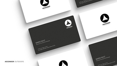 Ascender Outdoor branding corporate identity design graphic design illustration logo stationery design typography ui vector