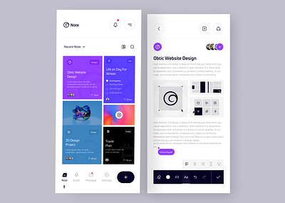 Note app 📝 app appdesign appdesigner design graphic light note ui uidesign uidesigner uiux uiuxdesigner web web designer