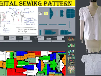 I will make factory supported digital clothing sewing pattern apparel design consumption design digital sewing pattern dress designing fashion fashion design garments graphic design graphics illustration pattern pattern grading pattern making sewing pattern