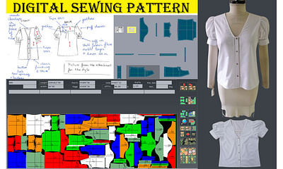 I will make factory supported digital clothing sewing pattern apparel design consumption design digital sewing pattern dress designing fashion fashion design garments graphic design graphics illustration pattern pattern grading pattern making sewing pattern