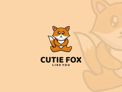 Cutie Fox adorabble animals branding cartoon clean cute design fox graphic design illustration inspirations logo mascot minimal vector
