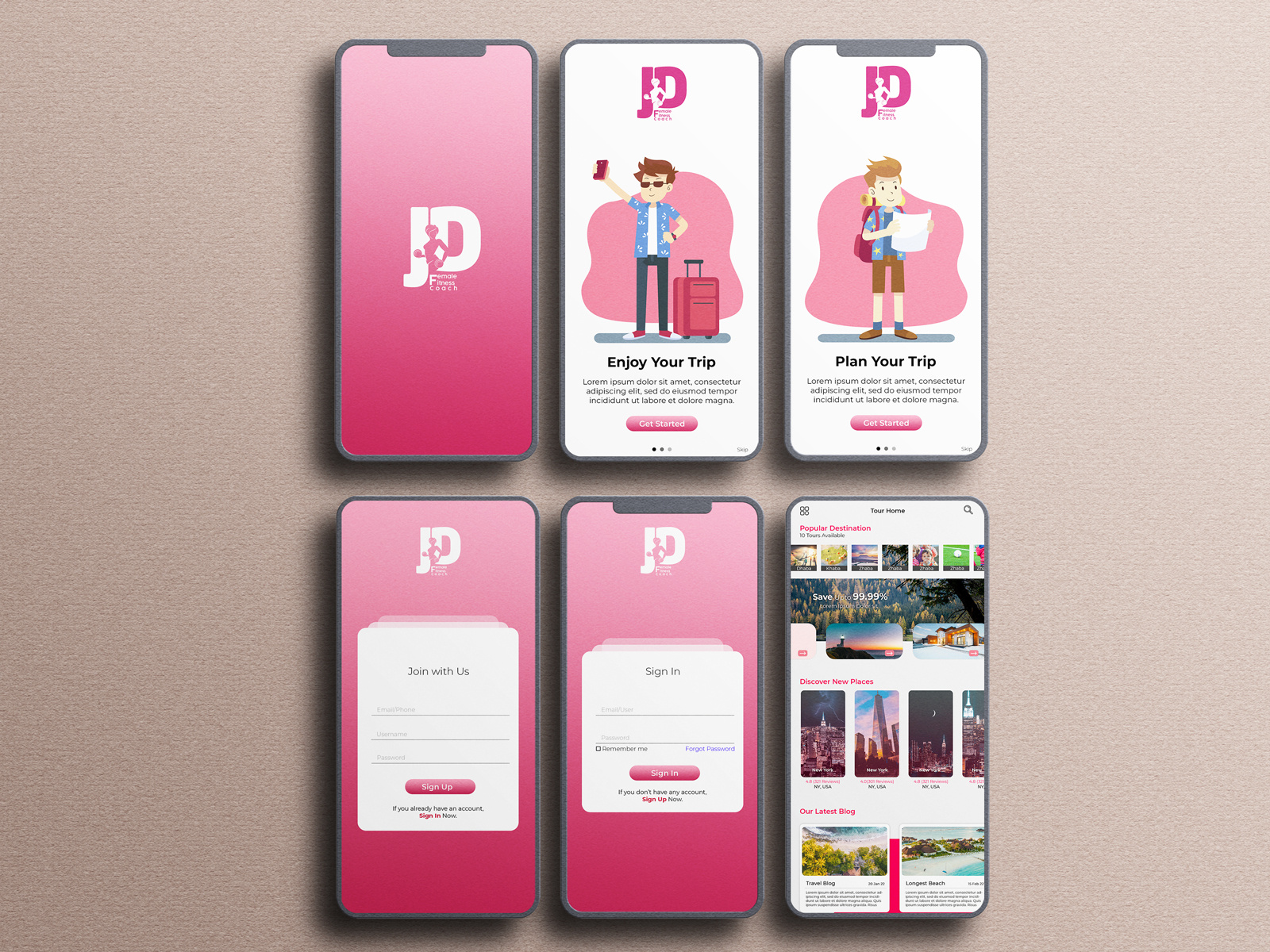 Example of Mobile App UI/UX Design | I Os & Android