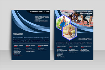 Fitness Event Flyer - Gym Flyer Design branding brochure design creative design design inspiration flyer design flyer design 2 variations flyer design inspiration genius graphic design graphic designer one pager design