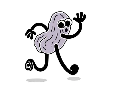 Rúsínurassgat cartoon character character design design digitalart fun graphic design iceland icelandic illustration procreate raisin vector