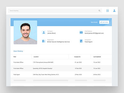 Daily UI: Profile app design flat minimal ui ux