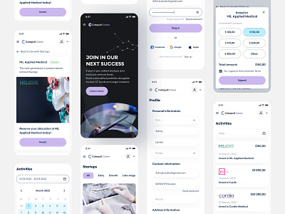 Catapult Crown - Investment Platform Website business clean figma finance fund fund raising funding invest investing investment investment website minimal platform saas stocks ui design uiux web design website white