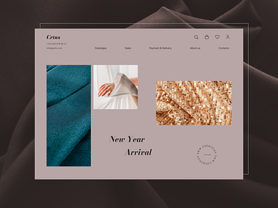 Curtains shop hero screen design concept concept design design concept e commerce hero screen online shopping shop ui uiux user experience user interface ux website website concept