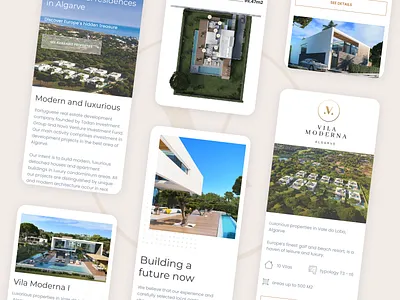 Ocean Properties architecture design house houses interface design landing landing page luxury properties real estate ui uiux user centered ux villa villas web design