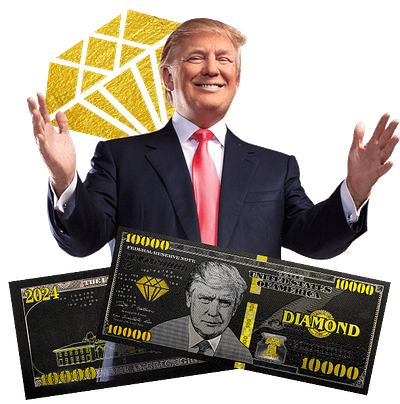 💎 DIAMOND TRUMP BUCKS ] { With 50% OFF ✨ Don't Miss This Golde donaldtrump trb trump trumph trb usa usa ttumph