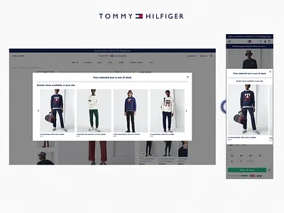 Popup for similar items branding design ui ux web website website design