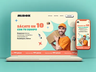 MIBOX design diseño mexicano diseño web figma sitio web ui ux design web web design webdesign