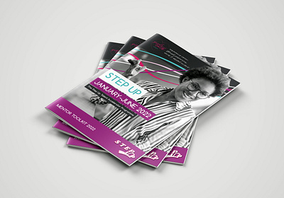 Girls Talk London Mentor Toolkit Brochure graphic design typography