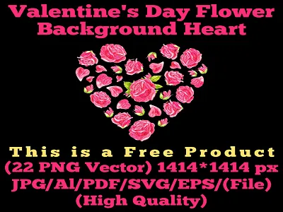 Valentine's Day Flower Background Heart history of flower hearts