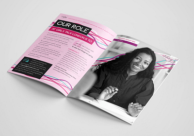 Girls Talk London Mentor Toolkit Brochure graphic design typography