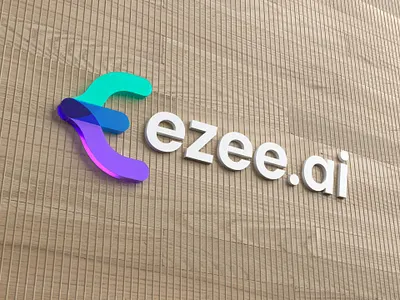 ezee.ai logo 3d render 3d 3d signage ai logo app icon artificial intelligence software brand identity branding code coding dev corporate logo e logo easy logo eazee ezee logo grid logo logo logo design logo designer machine learning modern logo technology
