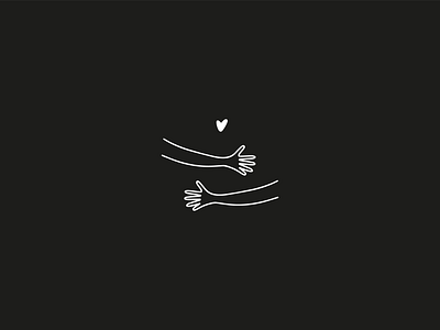 hugs branding hugs icon illustration logo love monochrome simple