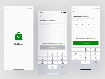 Verification Page - Minimalist App Design app code design dribbble dribbble best shot ecommerce ecommerce app input code input number ios minimalist design mobile design number phone product product design splash screen ui ui design ux verification code