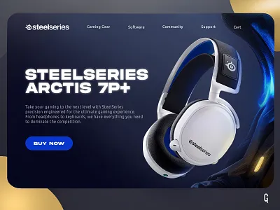Steelseries Concept Ui Design for Gaming Headset branding concept art concept ui design design gaming graphic design headset illustration pro product design ui ux vector
