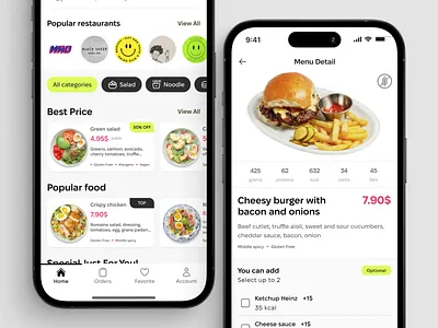 Food Delivery App Design Concept 3d app app design application branding concept delivery delivery app design food graphic design health illustration logo meal motion graphics nutrition redesign ui ux