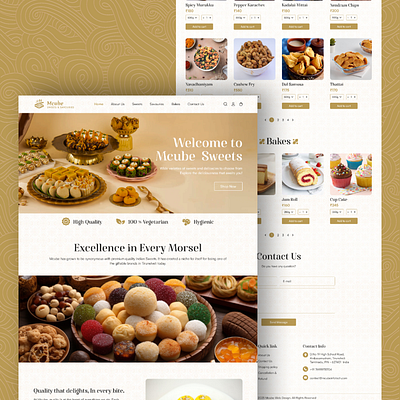 Delicious Sweet Shop Website UI Design 3d animation graphic design logo motion graphics shop sweet sweet shop ui webs design website