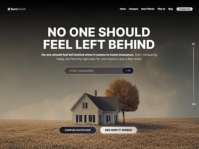 Isurance Compare site Landing page: Hero Section. design figma free hero hero design illustration insurance site landing page template ui ui design web design