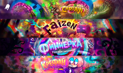 Portfolio banners 3d design graphic design logo