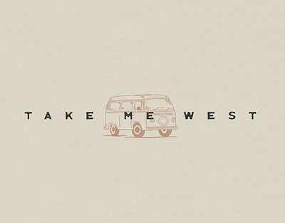 Take Me West - Van Life Illustration & Art design illustration illustration art illustrator logo minimal minimalism minimalistic simple