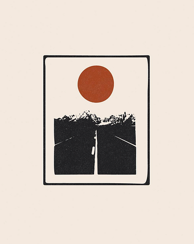 Mountain Road Logo and Illustration design illustration illustration art illustrator logo minimal minimalism minimalistic simple
