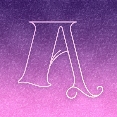 The Letter A abecedarian color gradient graphic design illustration letter lettering monogram pattern typography