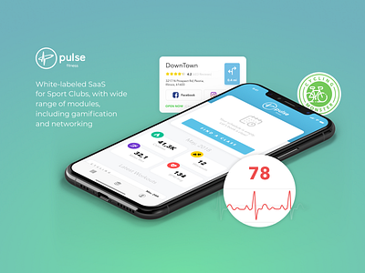 Pulse Fitness app design icon illustration interface ios logo ui ux