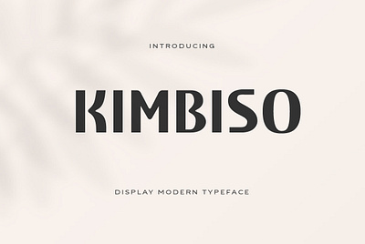 Kimbiso Modern Display Font branding design font graphic design logo typography ui