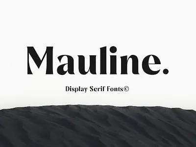 Mauline Display Serif Font branding design font graphic design logo serif vector