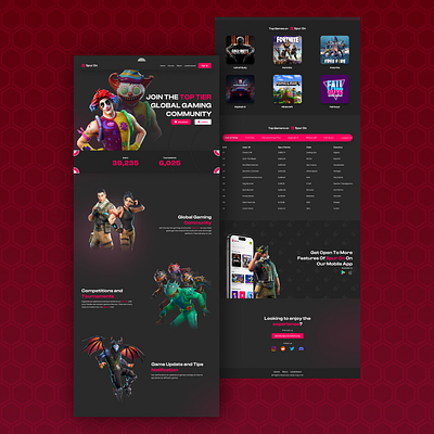 SPUR ON - A gaming community landing page 3d app branding design game graphic design illustration logo typography ui ux vector