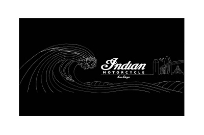 JackRabbit x Indian Motorcycle Design animal city design drawing freehand illustration ocean pen san diego sd sketch surfing wave
