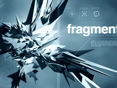 fragment. 3d abstract metalheart render