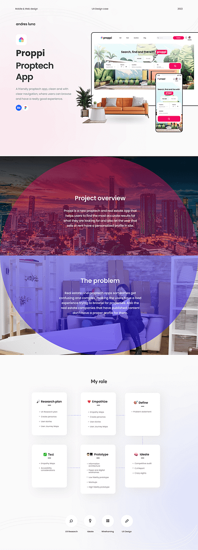 UI/UX Designing for proptech application app design ui ux