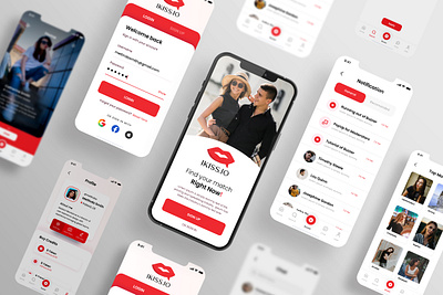 UI/UX Designing For Dating Application app design ui ux