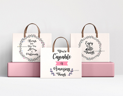 Calligraphy on Shopping Bag bagdesign branding calligraphy design digitalcalligraphy graphic design illustration logo typography vector vectorart vectordesign